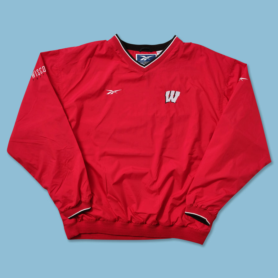 Vintage Reebok Wisconsin Badgres Windbreaker XLarge - Double Double Vintage