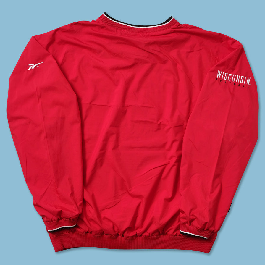 Vintage Reebok Wisconsin Badgres Windbreaker XLarge - Double Double Vintage