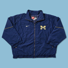 Vintage Nike Michigan Wolverines Padded Jacket XXLarge - Double Double Vintage