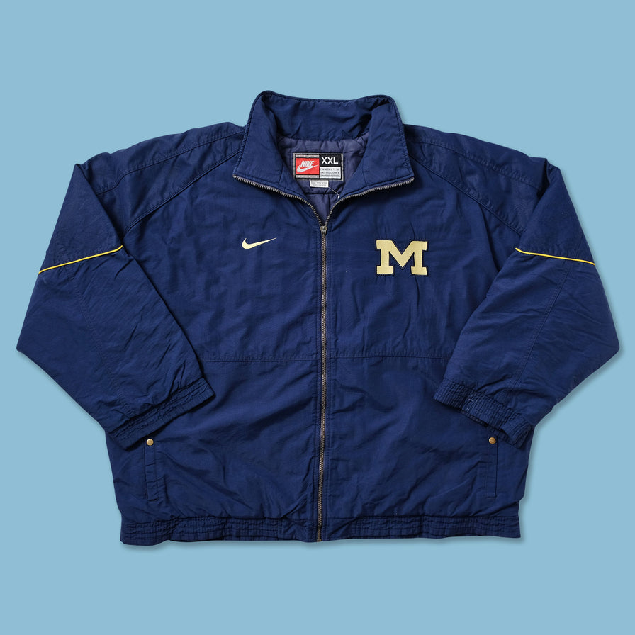Vintage Nike Michigan Wolverines Padded Jacket XXLarge - Double Double Vintage