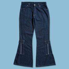 Y2K Flared Denim Pants 34x34 - Double Double Vintage