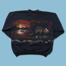 Vintage Fishing Sweater Large 