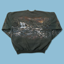 Vintage Wolves Sweater Large 
