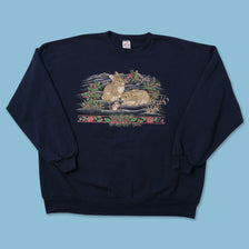 Vintage Bunny Sweater XLarge 