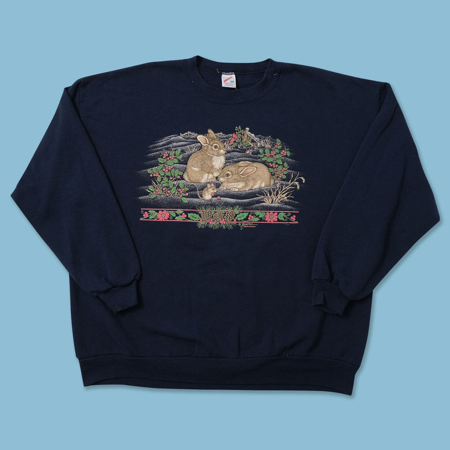Vintage Bunny Sweater XLarge 
