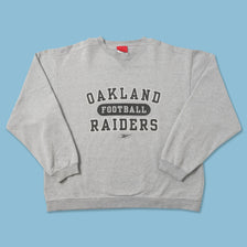 Vintage Reebook Oakland Raider Sweater Large 