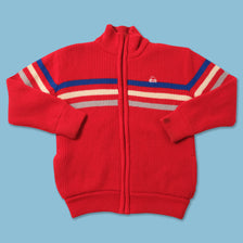 Vintage Kappa Fleece Lined Knit Jacket Medium 