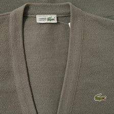 Vintage Lacoste Knit Cardigan Large 