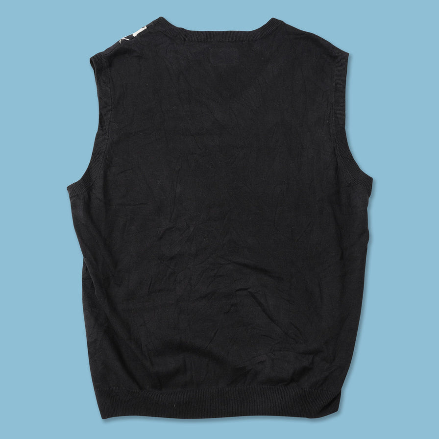 Argyle Knit Vest Medium 