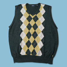 Argyle Knit Vest XLarge 