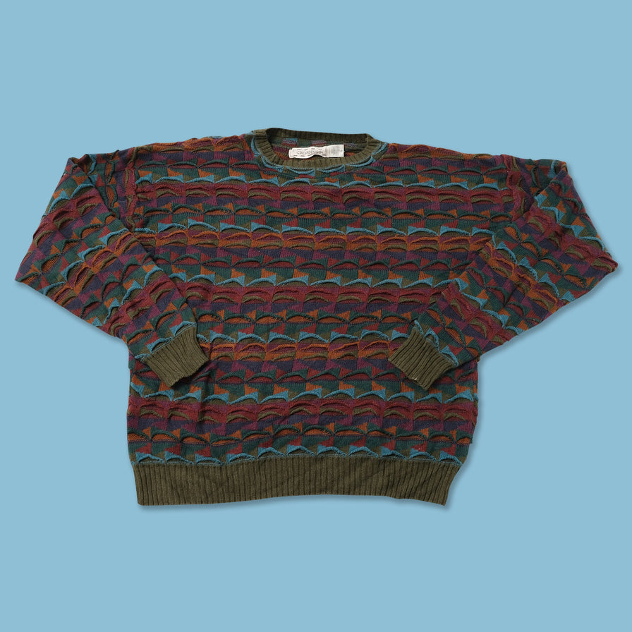 Vintage Crossings Knit Sweater Large 