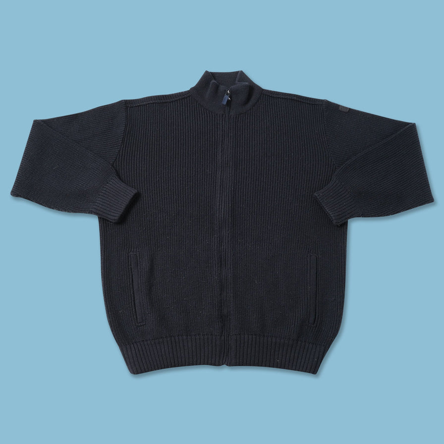 Vintage Paul Shark Merino Wool Knit Jacket XLarge 