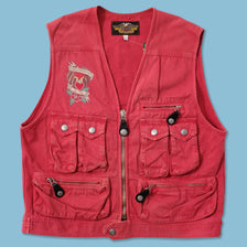 Women's Vintage Harley Davidson Utility Vest Large 