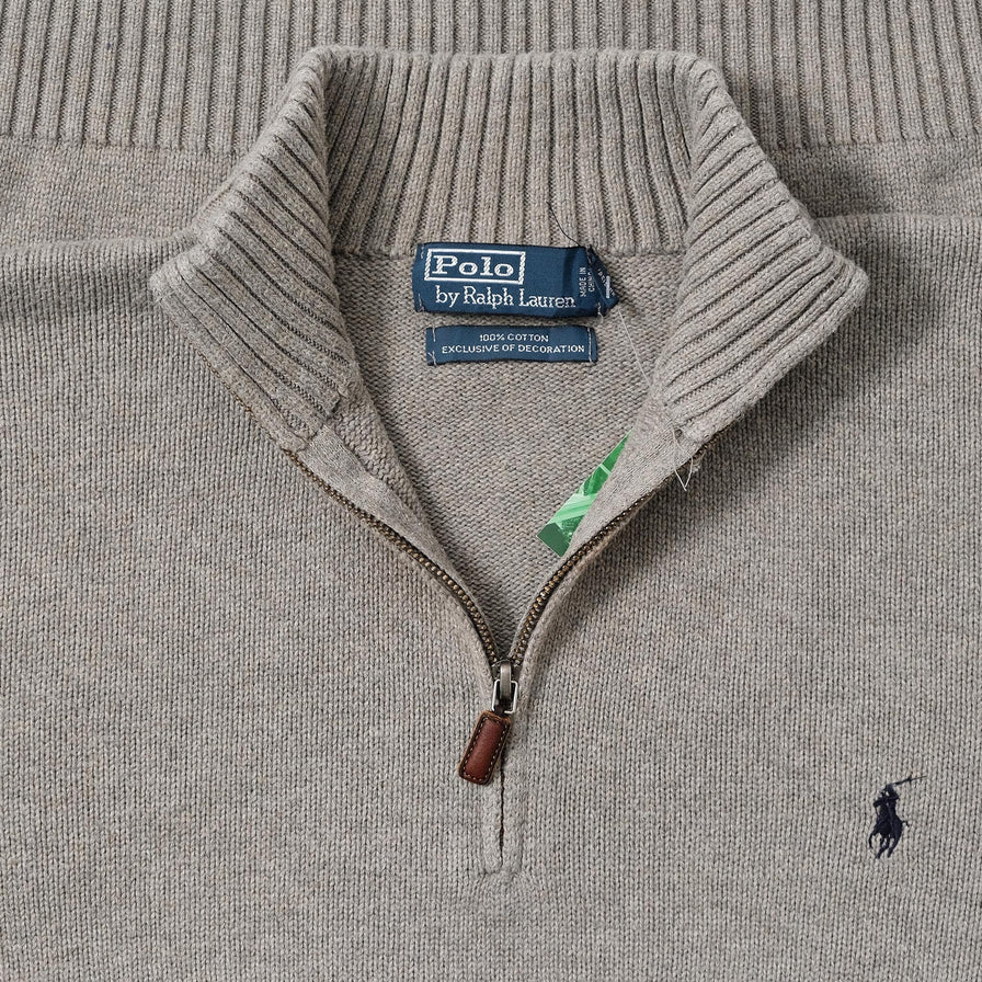 Vintage Polo Ralph Lauren Q-Zip Sweater Large 