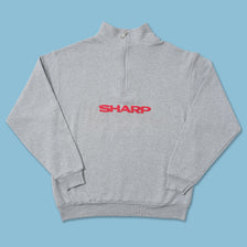 Vintage Sharp Q-Zip Sweater Large 