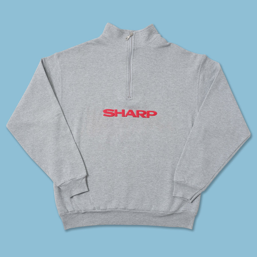 Vintage Sharp Q-Zip Sweater Large 