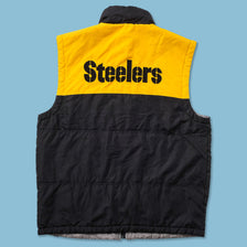 Pittsburgh Steelers Light Puffer Vest Large 