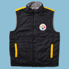 Pittsburgh Steelers Light Puffer Vest Large 