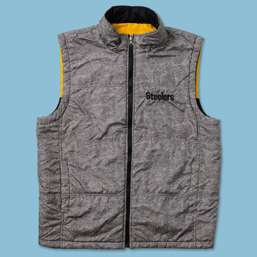 Pittsburgh Steelers Light Puffer Vest Large 