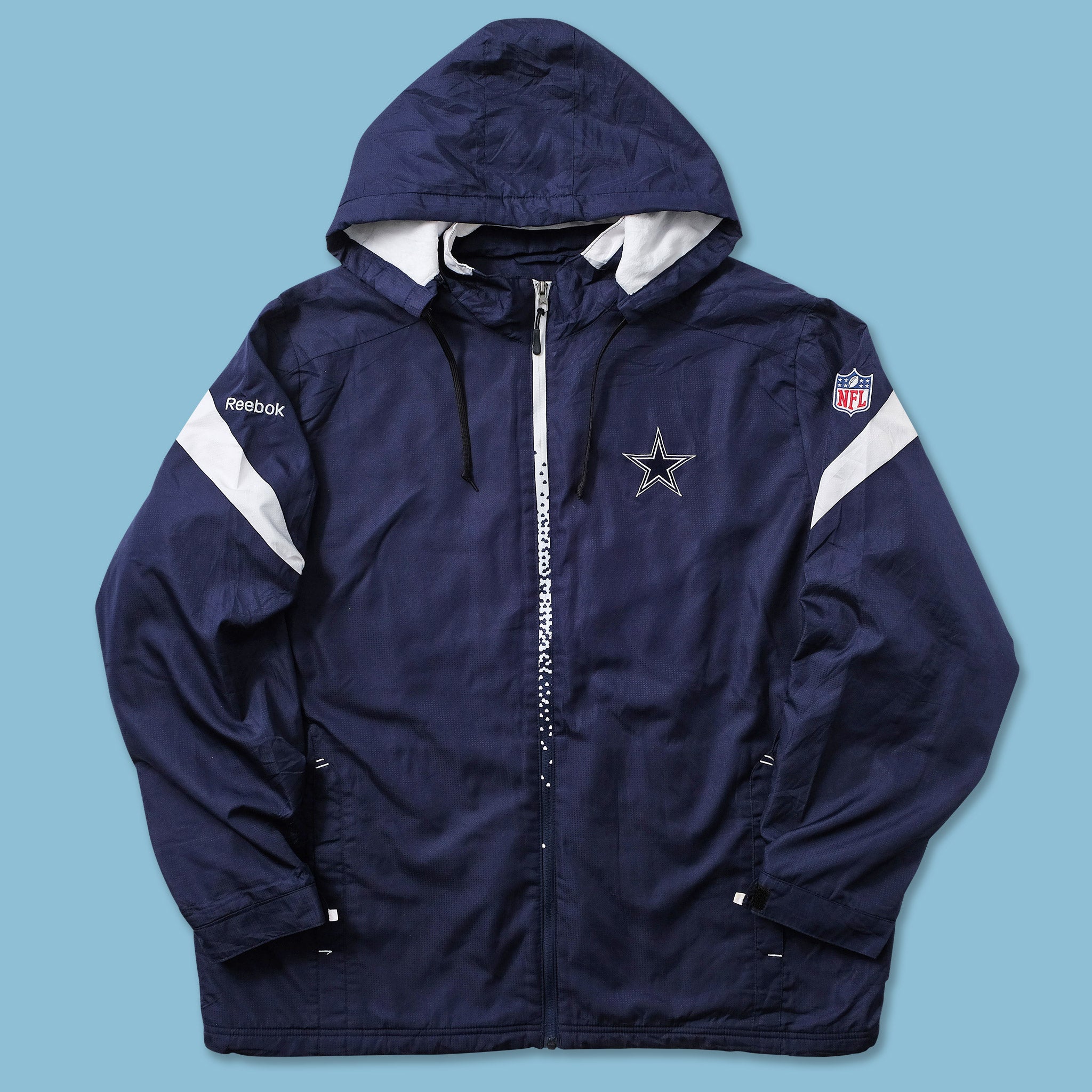 熱販売 Padded Cowboys Dallas Reebok Jacket Double Double | XLarge ウォームアップウェア