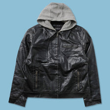 Guess Leather Jacket XLarge 