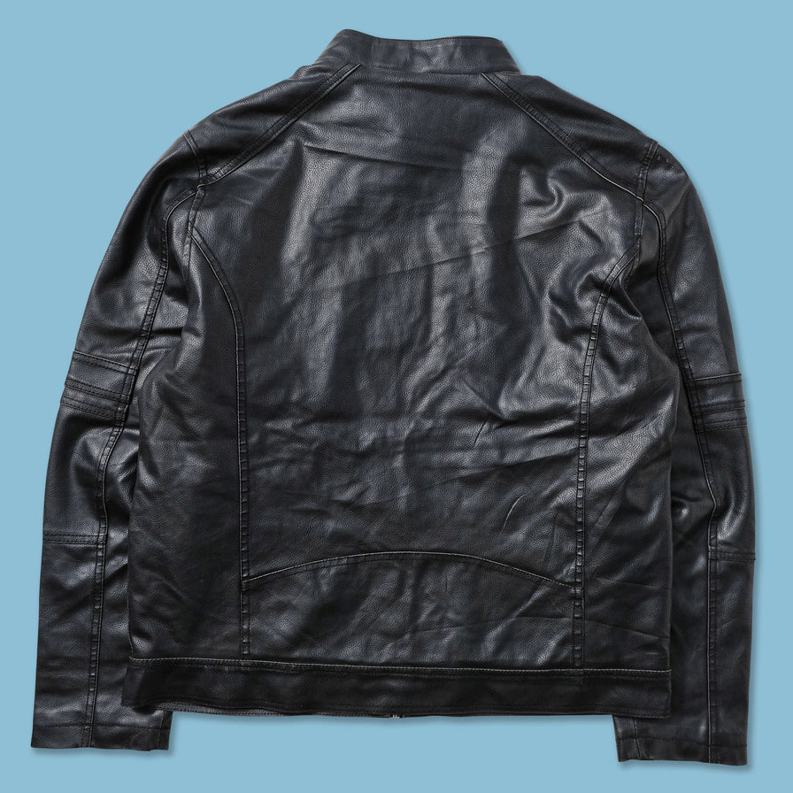 Guess Leather Jacket Large 