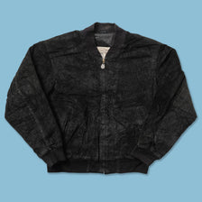 Vintage Suede Varsity Jacket Medium 