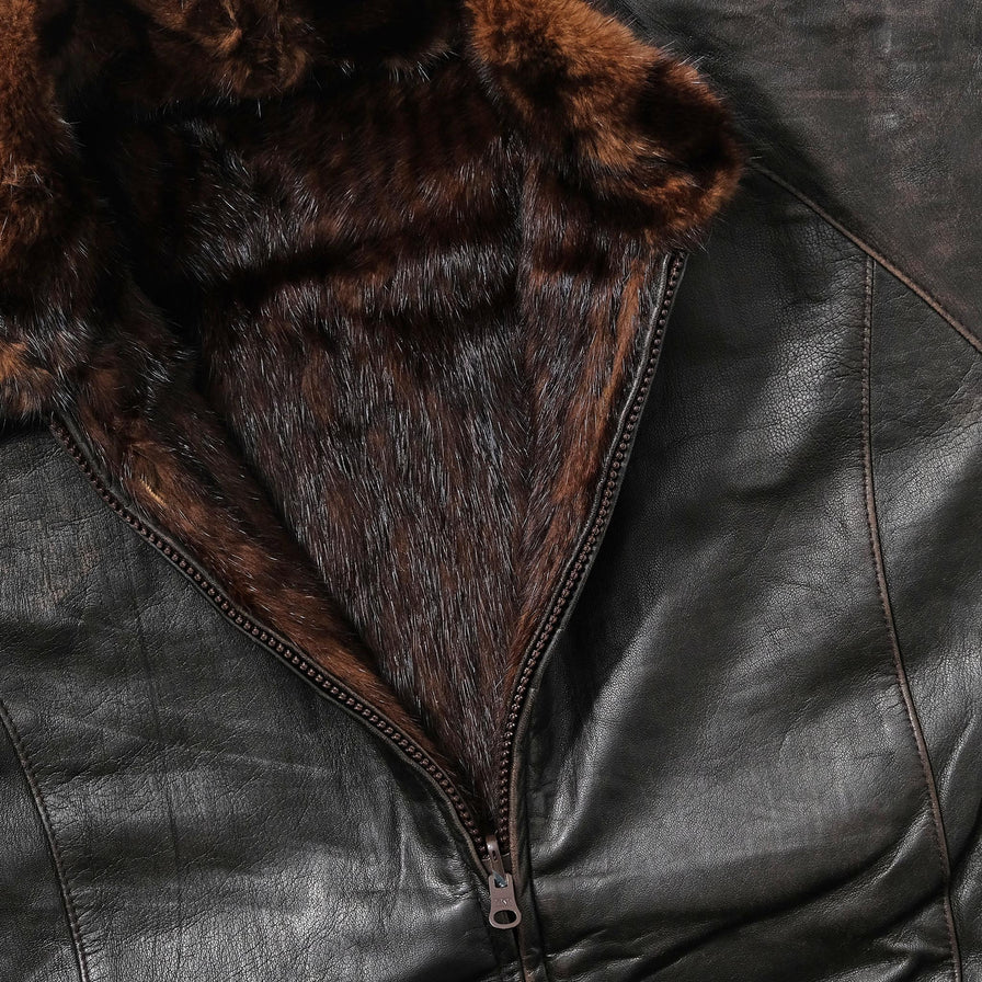 Vintage Leather Jacket Large 