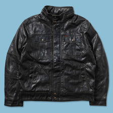 Vintage Levis Leather Jacket Large 