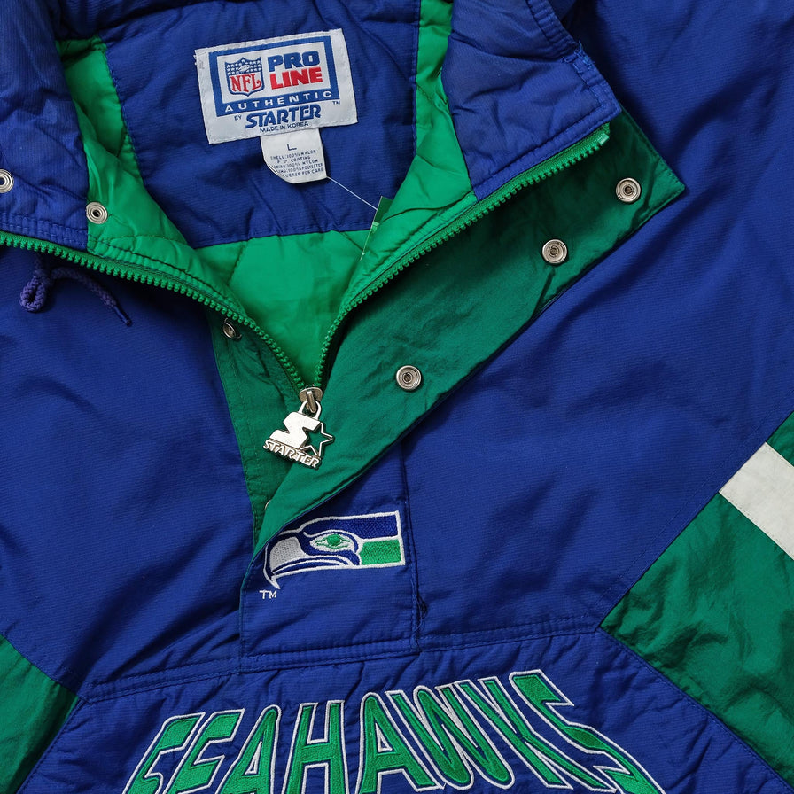 Vintage Starter Seattle Seahawks Anorak Large 