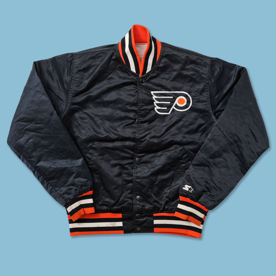 Women's Starter Philadelphia Flyers Satin Bomber Jacket Small 