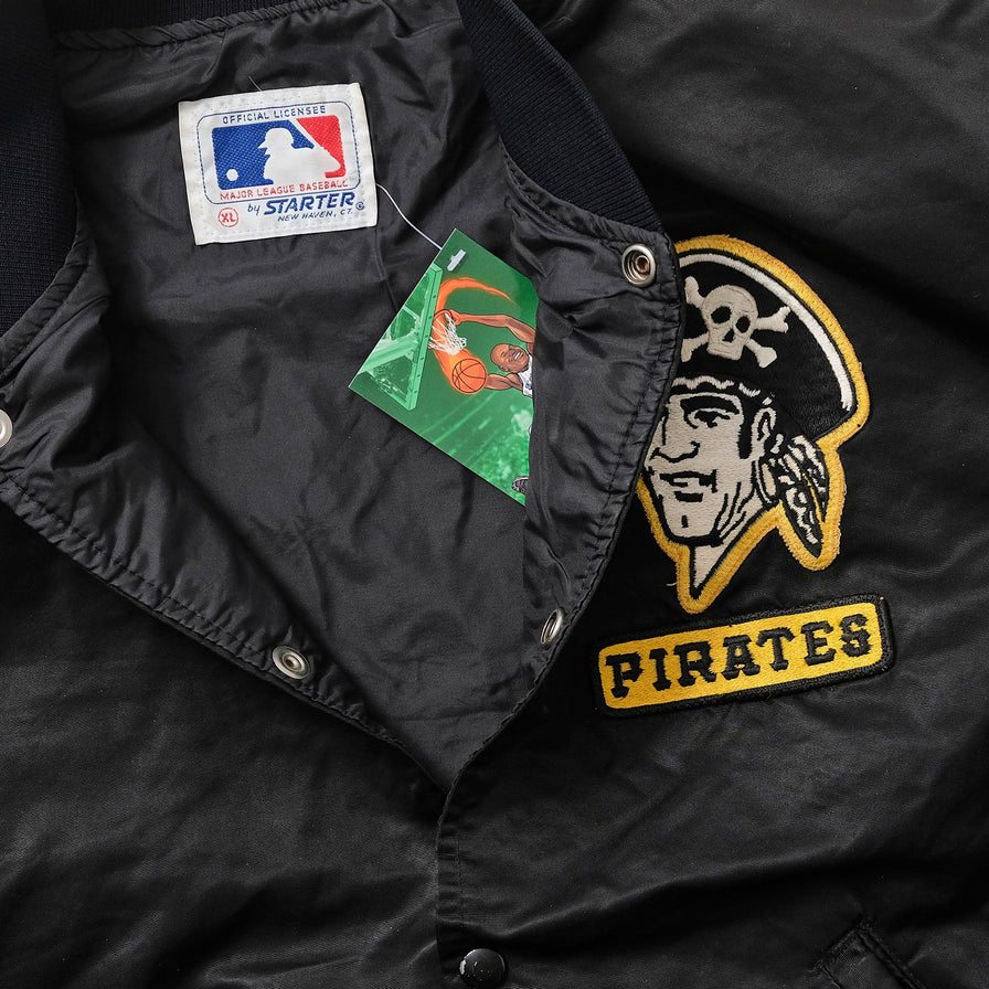 Vintage Pittsburgh Pirates Starter Satin Baseball Jacket, Size XL