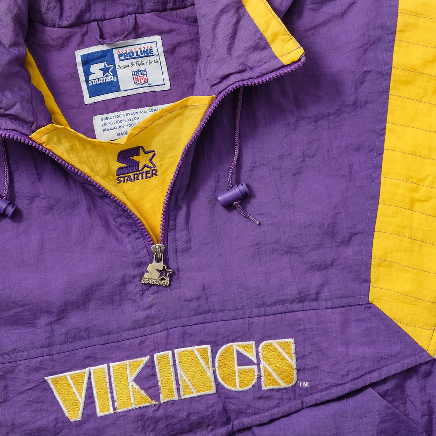 Vintage Starter Minnesota Vikings Anorak Medium 