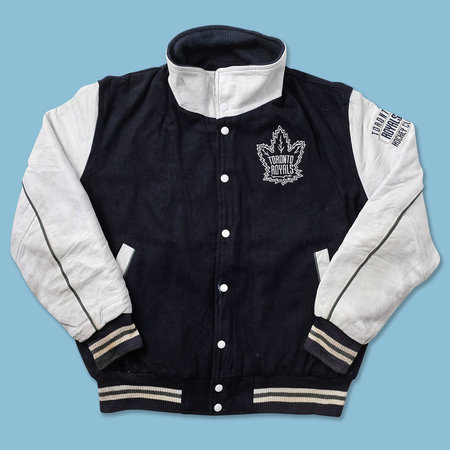 Toronto Royals Wool Leather Varsity Jacket Large 
