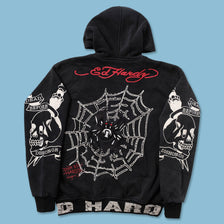 Y2K Ed Hardy Zip Hoody Small