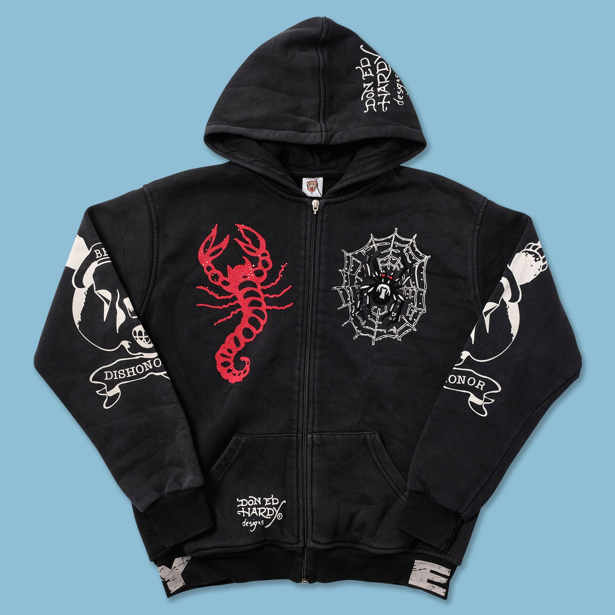 [希少] 00s Ed Hardy ファージャケット archive Y2K 黒 希少] 00s Ed Hardy ファージャケット archive Y2K 黒