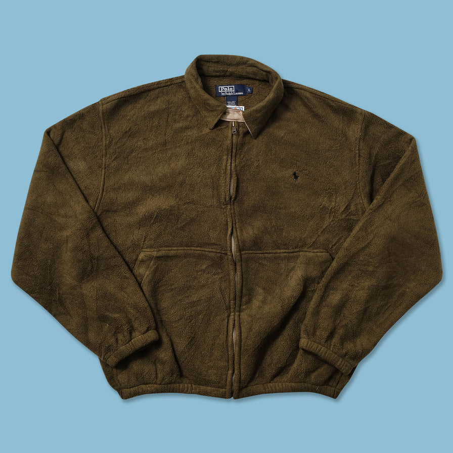 Vintage Polo Ralph Lauren Fleece Jacket Large - Double Double Vintage