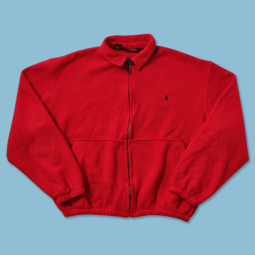 Vintage Polo Ralph Lauren Fleece Jacket Medium - Double Double Vintage