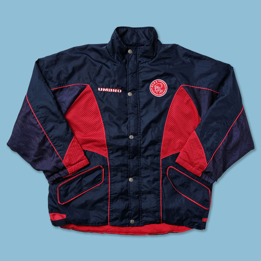 Vintage Umbro Ajax Amsterdam Padded Jacket XLarge - Double Double Vintage