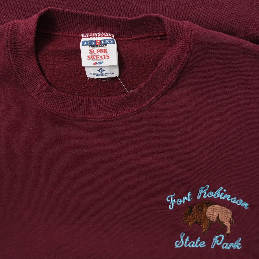 Vintage Fort Robinson State Park Sweater XXLarge 