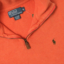 Vintage Polo Ralph Lauren Q-Zip Knit Sweater Medium 
