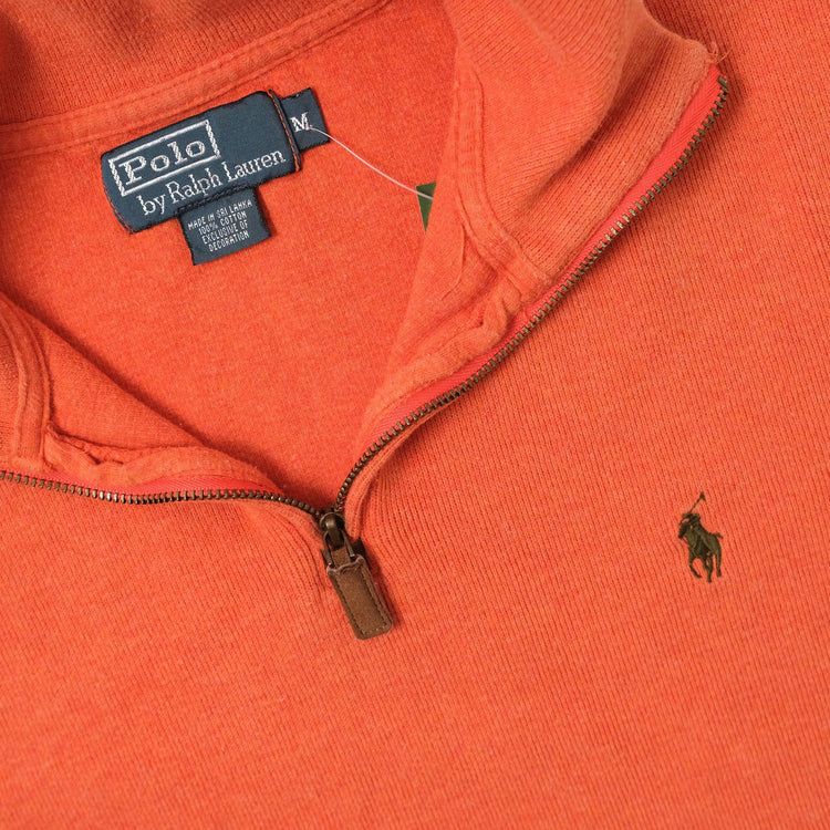 Vintage Polo Ralph Lauren Q-Zip Knit Sweater Medium