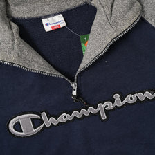 Vintage Champion Q-Zip Sweater Large 