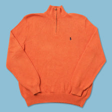 Polo Ralph Lauren Q-Zip Knit Sweater Large 