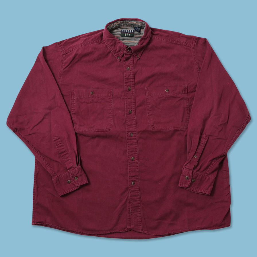 Vintage Cotton Long Sleeve Shirt XLarge 