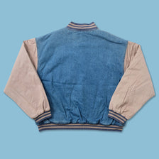 Vintage Denim Varsity Jacket 3XL 
