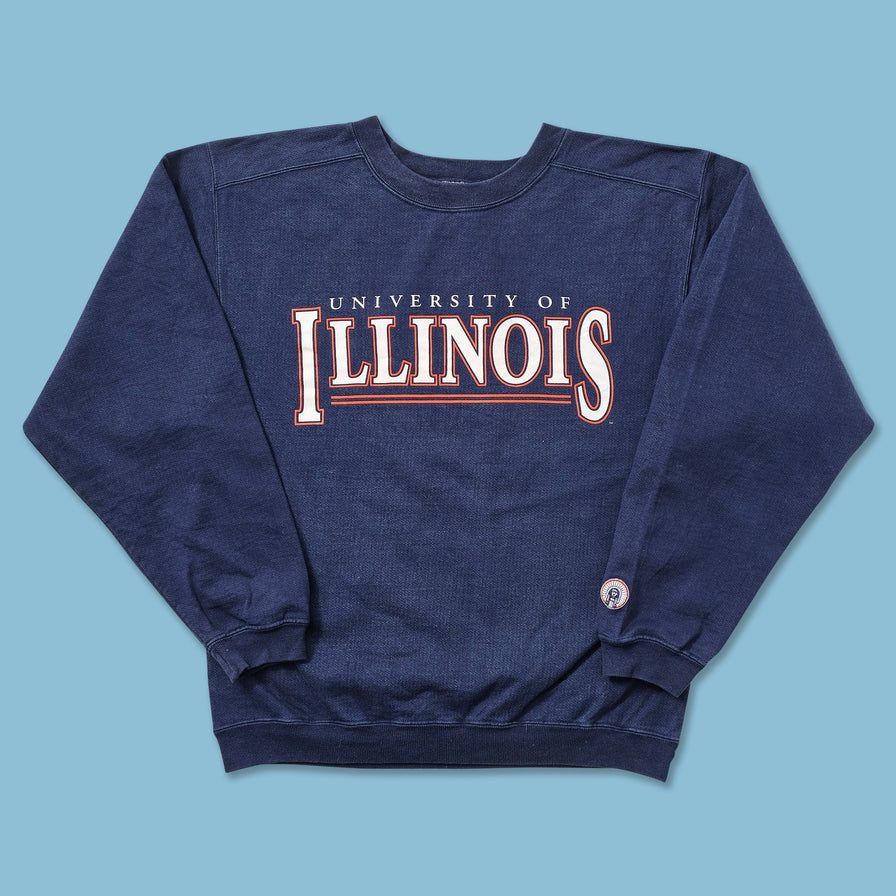 Vintage University Of Illinois Sweater Small 