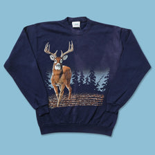 Vintage Deer Sweater Medium 