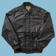 Vintage L.L. Bean Leather Jacket Medium 