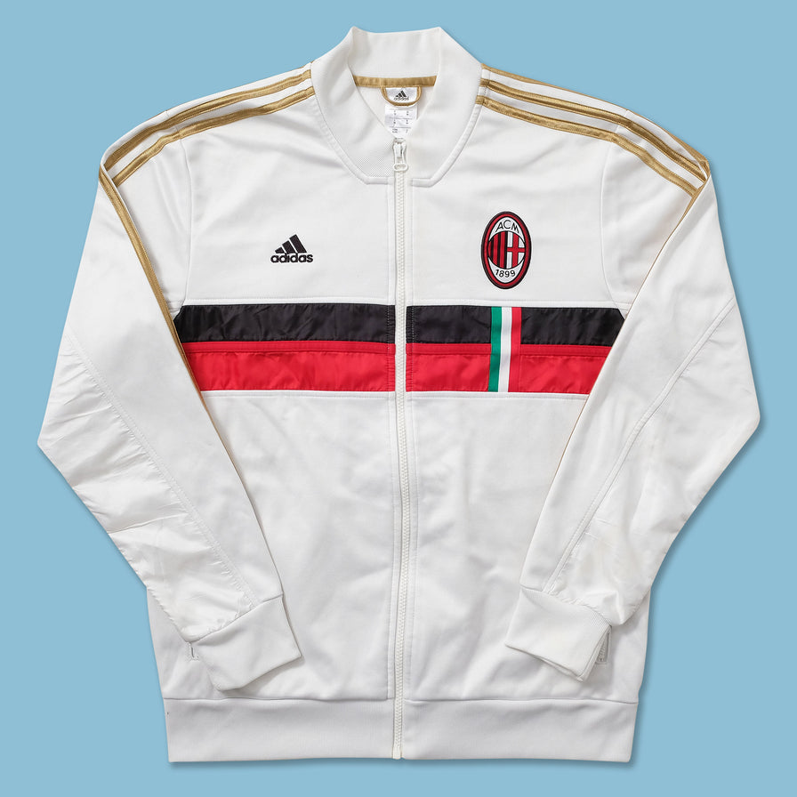 vintage AC MILAN away track jacket XL 白 Ac Milan White Jacket | Grailed